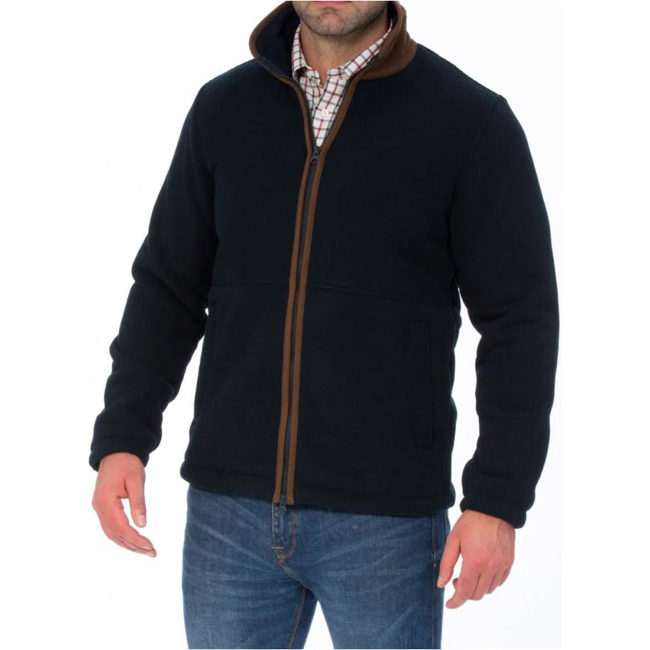 Alan Paine Mens Aylsham Fleece Jacket AYLGJKT - Dark Navy